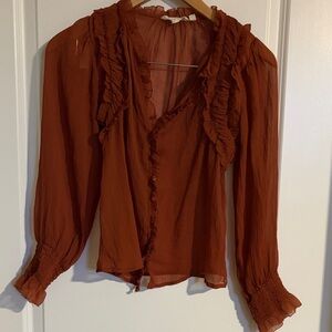 Anthropologie Sheer Blouse
